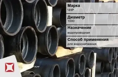 Чугунная труба для водоснабжения ЧНР 1000 мм ГОСТ 2531-2012 в Шымкенте